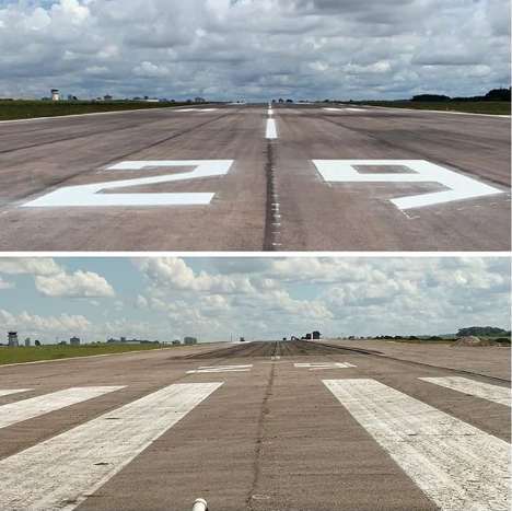 Levantamentos aeroportuários e suporte técnico